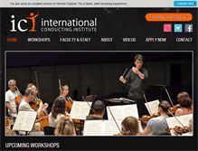 Tablet Screenshot of conductingworkshop.com